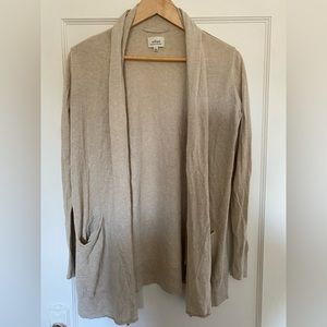 Aritzia/Wilfred cashmere and silk cardigan sz M